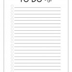 Free Printable To Do Checklist Template Paper Trail