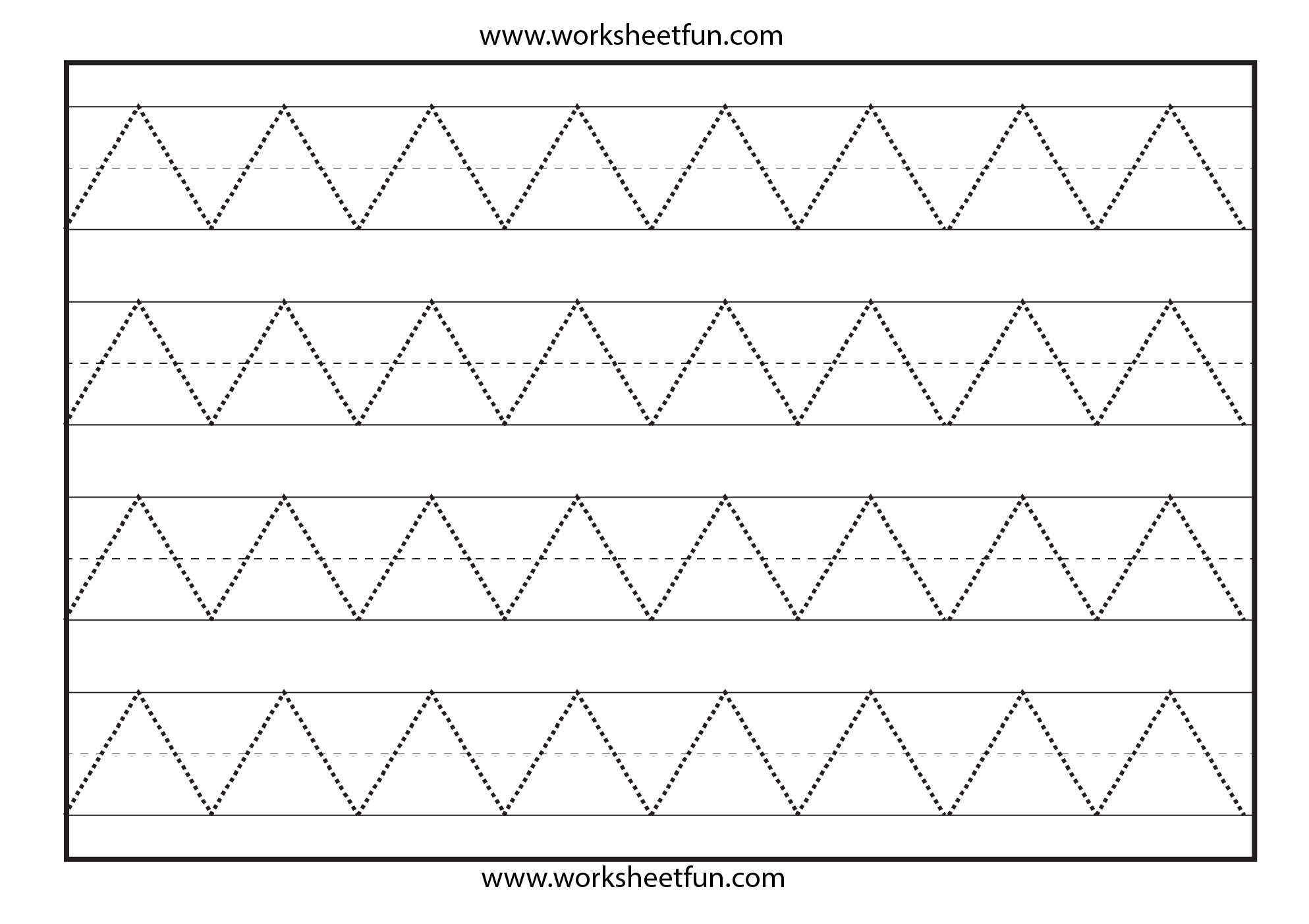 Free Printable Tracing Lines Down Worksheets For Preschool 