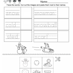 Free Printable Winter Vocabulary Words Worksheet For