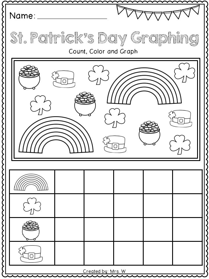 Free St Patricks Day Number Worksheets In 2020 St