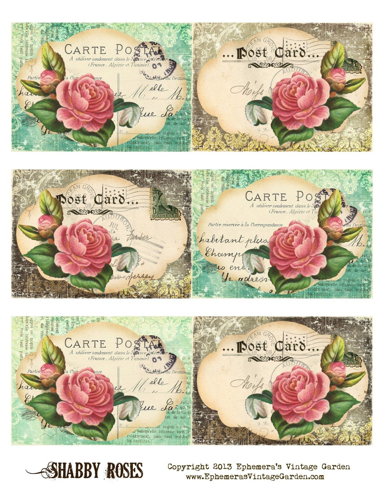 Free Vintage Printables Vintage Ephemera Vintage Printables