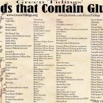 Gluten Free Food List Printable Free Printable