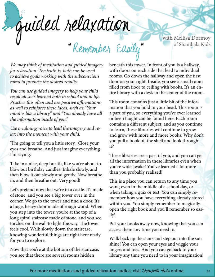 Guided Meditation Script Remember Easily Meditation 