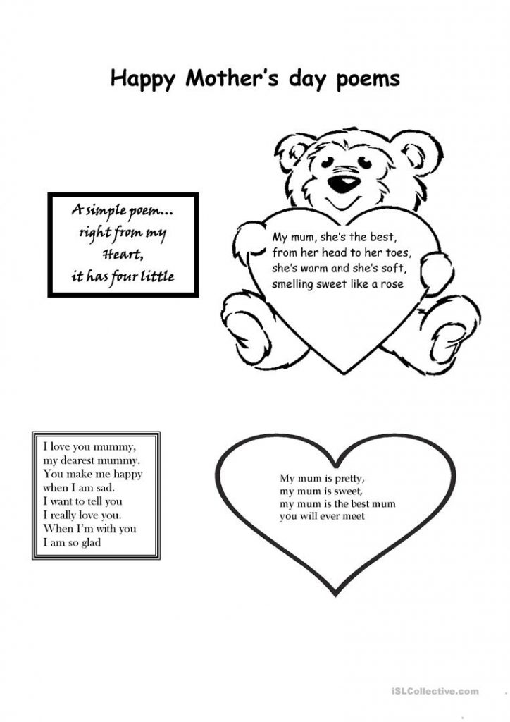 Mother's Day Worksheets Free Printable | AlphabetWorksheetsFree.com