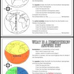 Hemisphere Worksheets 6th Grade Geography Worksheets