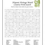 Hispanic Heritage Month Printable Worksheets Printable