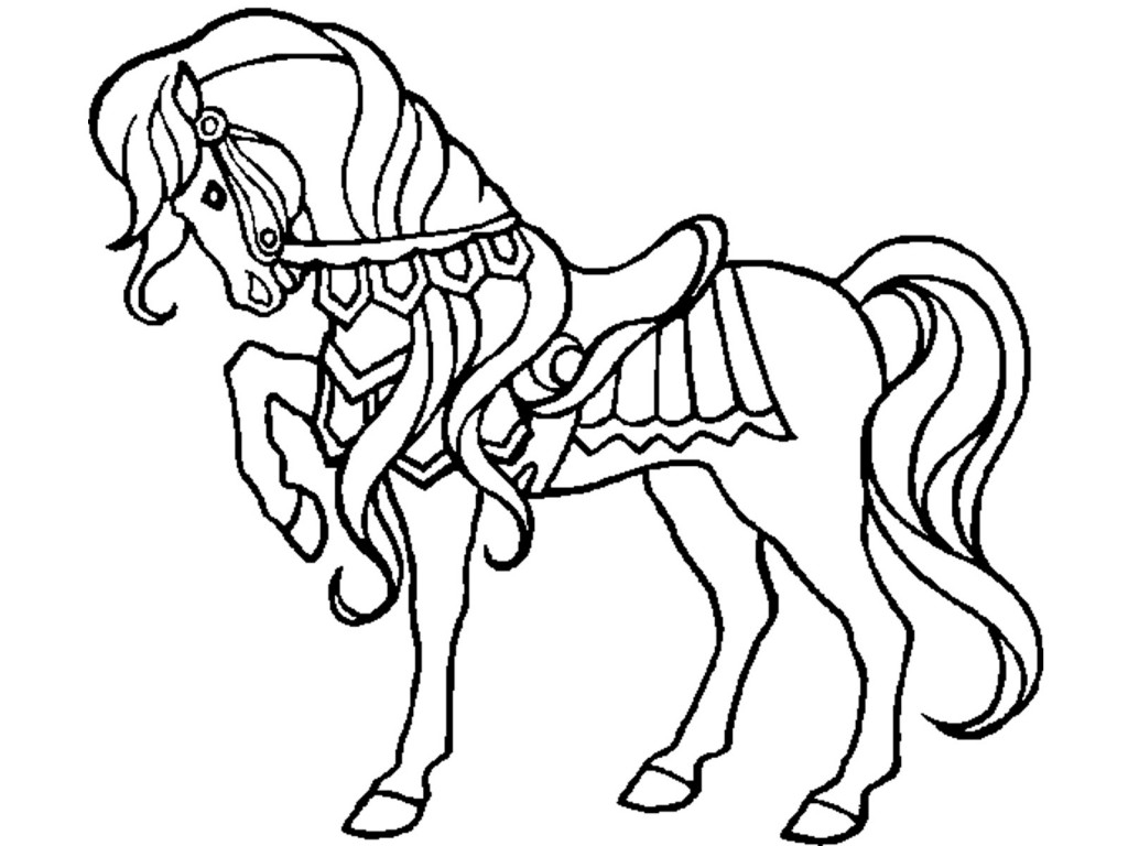 Horse Coloring Pages Preschool And Kindergarten