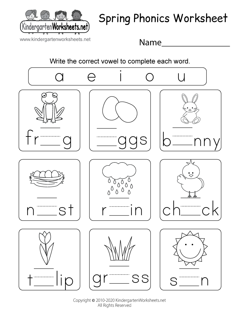 Kindergarten Phonics Worksheets Pdf Worksheets Free Download