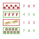 Kindergarten Worksheets Maths Worksheets Chritmas  From Christmas Numeracy Worksheets