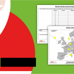 KS2 Christmas Santa S Route Across Europe Classroom  From Santa's Christmas Route Worksheet