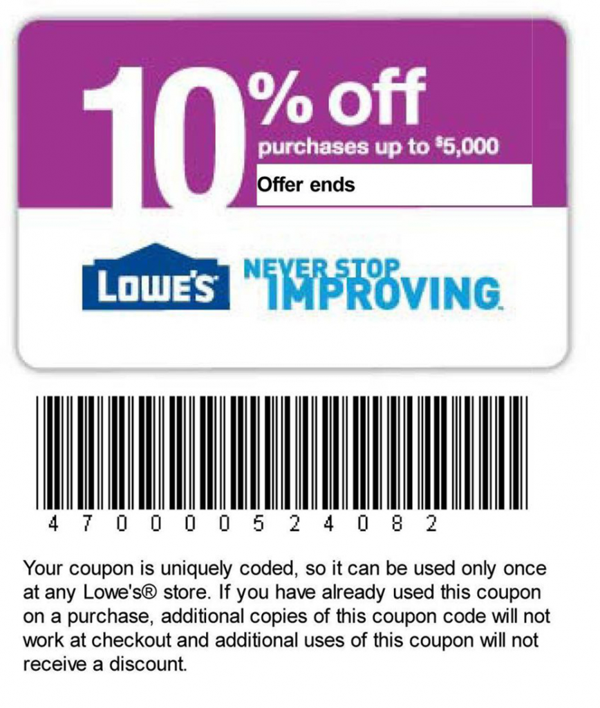 Lowes 20 Off 100 Printable 1Coupon 10 Seconds