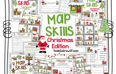 Map Skills Christmas Edition This Is A 16 PAGE Packet  From Christmas Map Skills Worksheet