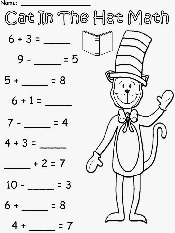 March Into March With More Cat In The Hat Dr Seuss Math 