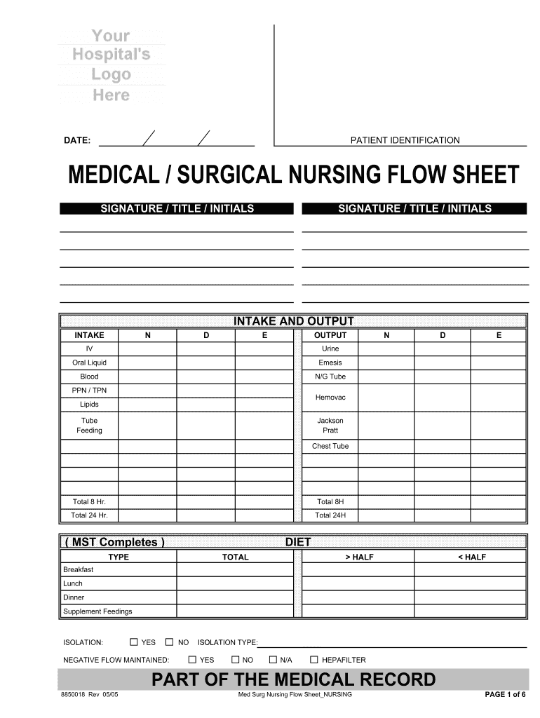 Med Surg Nursing Worksheet Pdf 2020 2021 Fill And Sign