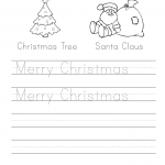 Merry Christmas Writing Worksheet 02 Free Merry  From Free Printable Christmas Writing Worksheets
