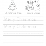 Free Printable Christmas Writing Worksheets | AlphabetWorksheetsFree.com