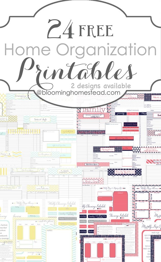 More Than 200 FREE Home Management Binder Printables Fab