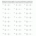 Multiplying Fractions Multiplying Fractions Worksheets
