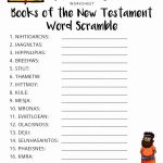 New Testament Word Scramble Bible Lessons For Kids