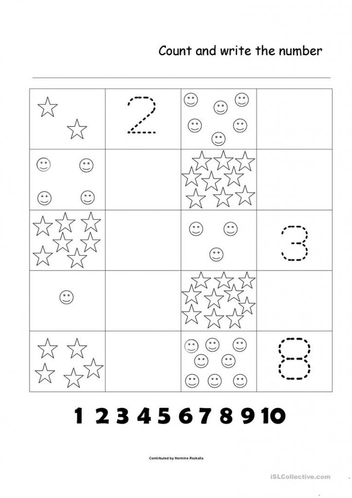 Free Printable Numbers 1 10 Worksheets | AlphabetWorksheetsFree.com