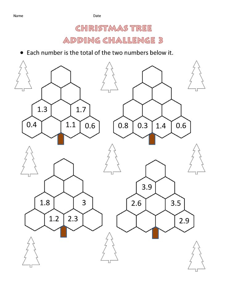 Numeracy Worksheets Christmas Math Worksheets Christmas