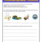 Onomatopoeia Sounds Figurative Language Worksheets