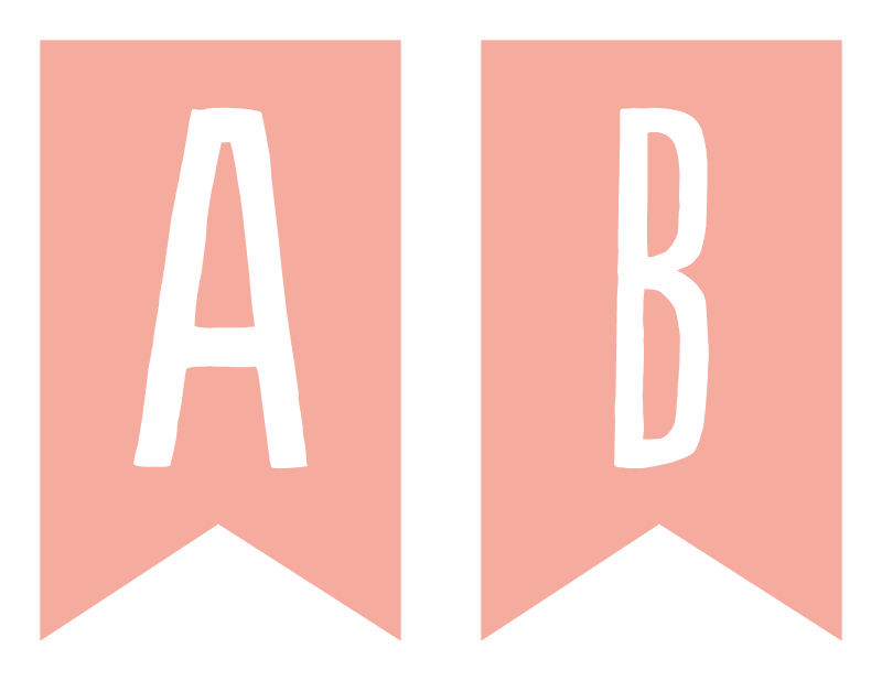 Peach Banner pdf Party DIY s For Our Birthdays 