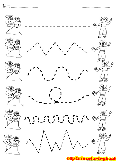 Pencil Control Worksheets Free Printable Coloring Page