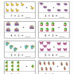 Preschool Horizontal Addition Worksheet Preschool Crafts