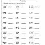 Printable 2nd Grade Math Worksheets Place Value Math