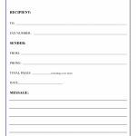 Printable Fax Cover Sheet Template PDF Word Google Docs