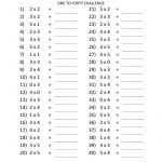 Printable Multiplication Worksheets 2nd Grade Coloring