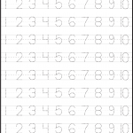 Printable Number Tracing Worksheets 1 100