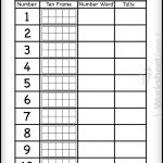 Printable Tally Marks Boxes For Kids Learning