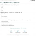 Quiz Worksheet WW1 Christmas Truce Study From Christmas Truce 1914 Worksheet