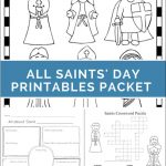 Saints Printables And Worksheet Packet All Saints Day