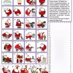 Santa Claus Routine English ESL Worksheets Christmas  From Santa's Christmas Route Worksheet
