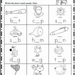 Short Vowel Worksheet Kindergarten 2 Free Short Vowel