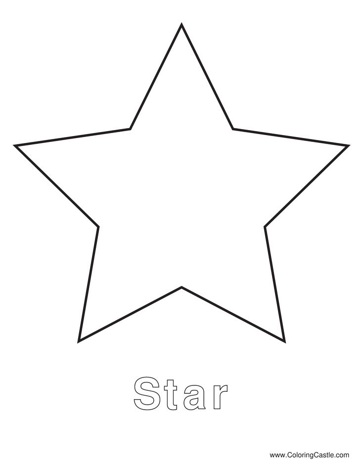 Simple Star PDF Template Christmas Star Star Template