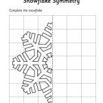 Snowflake Symmetry Worksheet Symmetry Worksheets  From Christmas Symmetry Worksheets Free