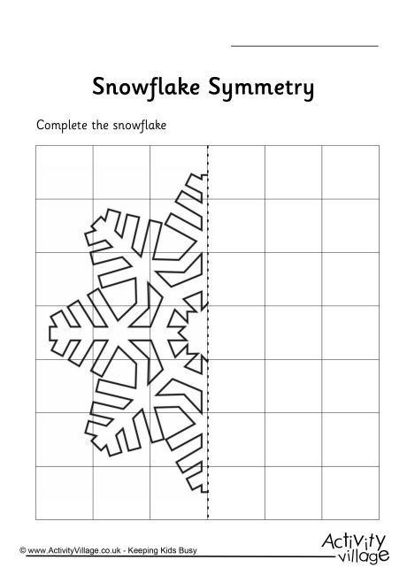 Snowflake Symmetry Worksheet Symmetry Worksheets 