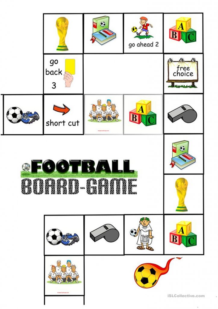 Soccer Board Game Free Printable Board Game