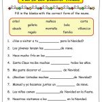 Spanish Christmas Activities Spanish Nouns And Verbs  From Free Spanish Christmas Worksheets