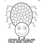 Spider Dot Painting Coloring Page Halloween Preschool