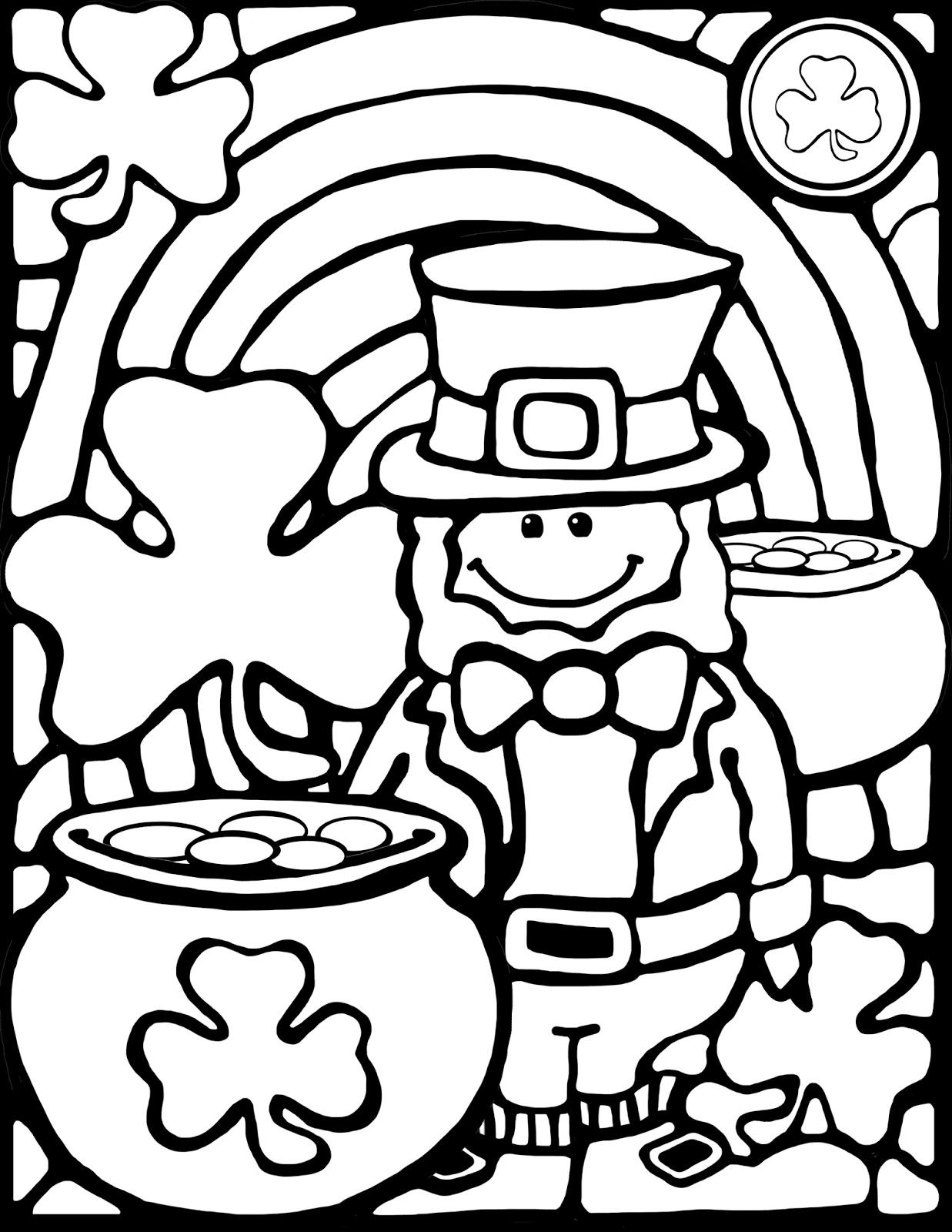 St Patrick Day Coloring Pages Elegant Rainbows And Pop Up 