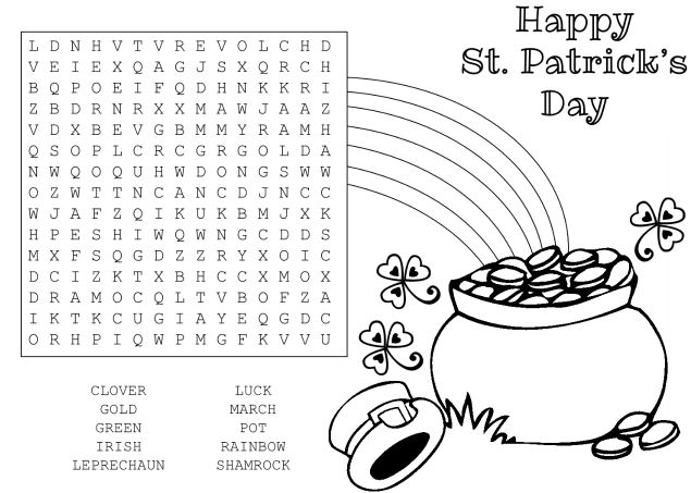 St Patrick s Day Coloring Pages Worksheets Printables 