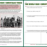 Students Of History World War 1 Reading On Christmas  From The Christmas Truce Worksheet