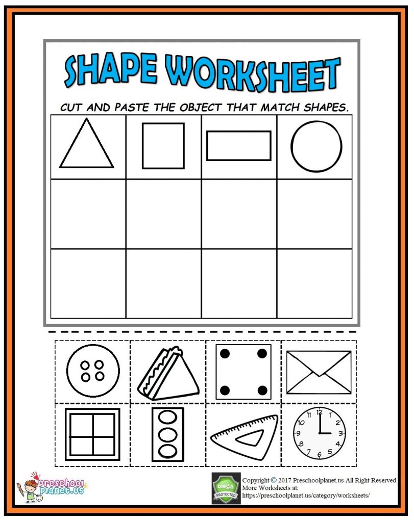 Summer Cut And Paste Worksheets Printable Worksheets And