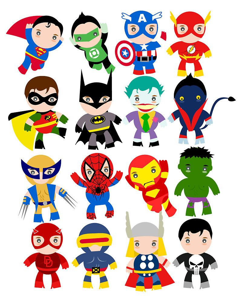 Super Heros By Mattloucel Superhero Printables Free 