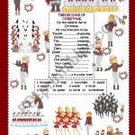 The Twelve Days Of Christmas ESL Worksheet By Rose95 From 12 Days Of Christmas Worksheets Kindergarten